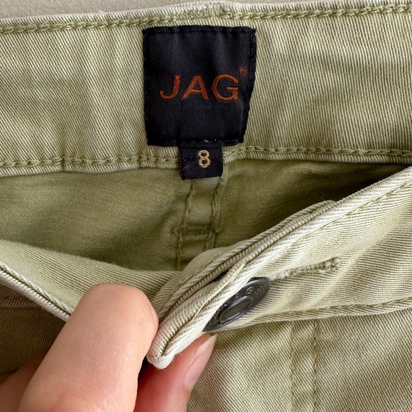 Jag Jeans Light Green Straight Leg Jeans, Size 8, Women’s Colored Pants - Picture 9 of 16